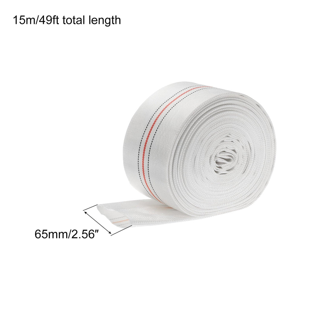 Lightweight Backwash Hose Lay Flat Reinforced Discharge PVC Hose 65mm ID 49ft for Swimming Pool - Exclusive Design