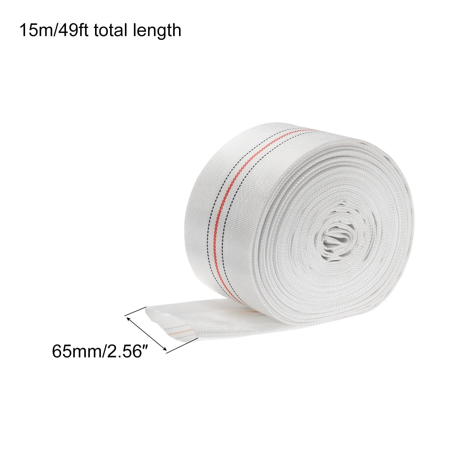 Lightweight Backwash Hose Lay Flat Reinforced Discharge PVC Hose 65mm ID 49ft for Swimming Pool - Exclusive Design