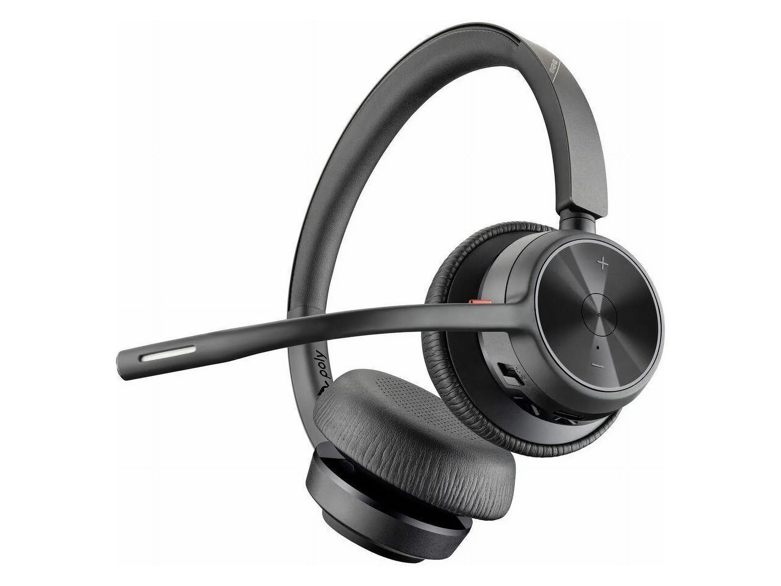 Poly VOYAGER 4300 UC 4320 Headset - Stereo - USB Type A - Wired/Wireless - Bluetooth - 164 ft - 20 Hz - 20 kHz - Over-the-head - Binaural - Ear-cup - 4.92 ft Cable - Noise Cancelling MicrophoneTAA ... - Exclusive Design