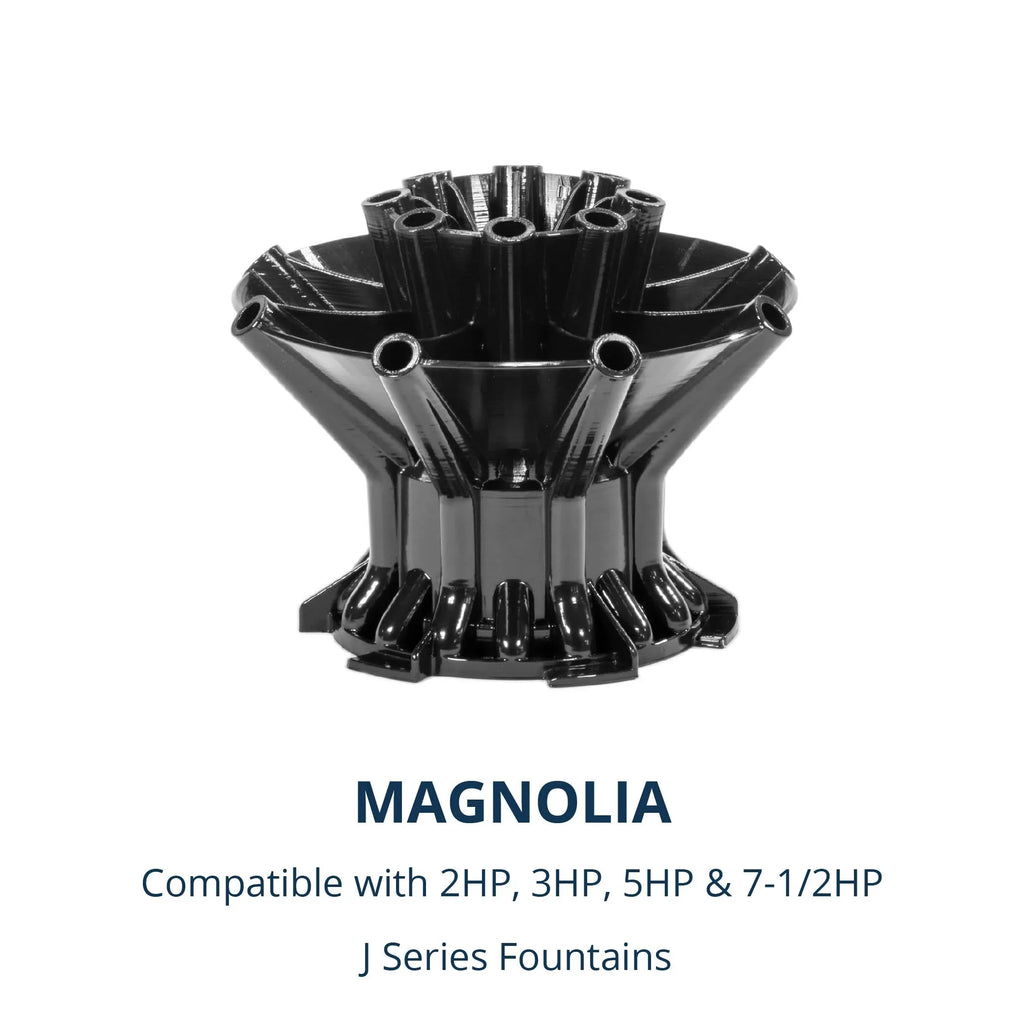 Kasco J Series 2 , 3 , 5 & 7-1/2 Magnolia Premium Fountain Nozzles Only (Fountain not Included) - Exclusive Design