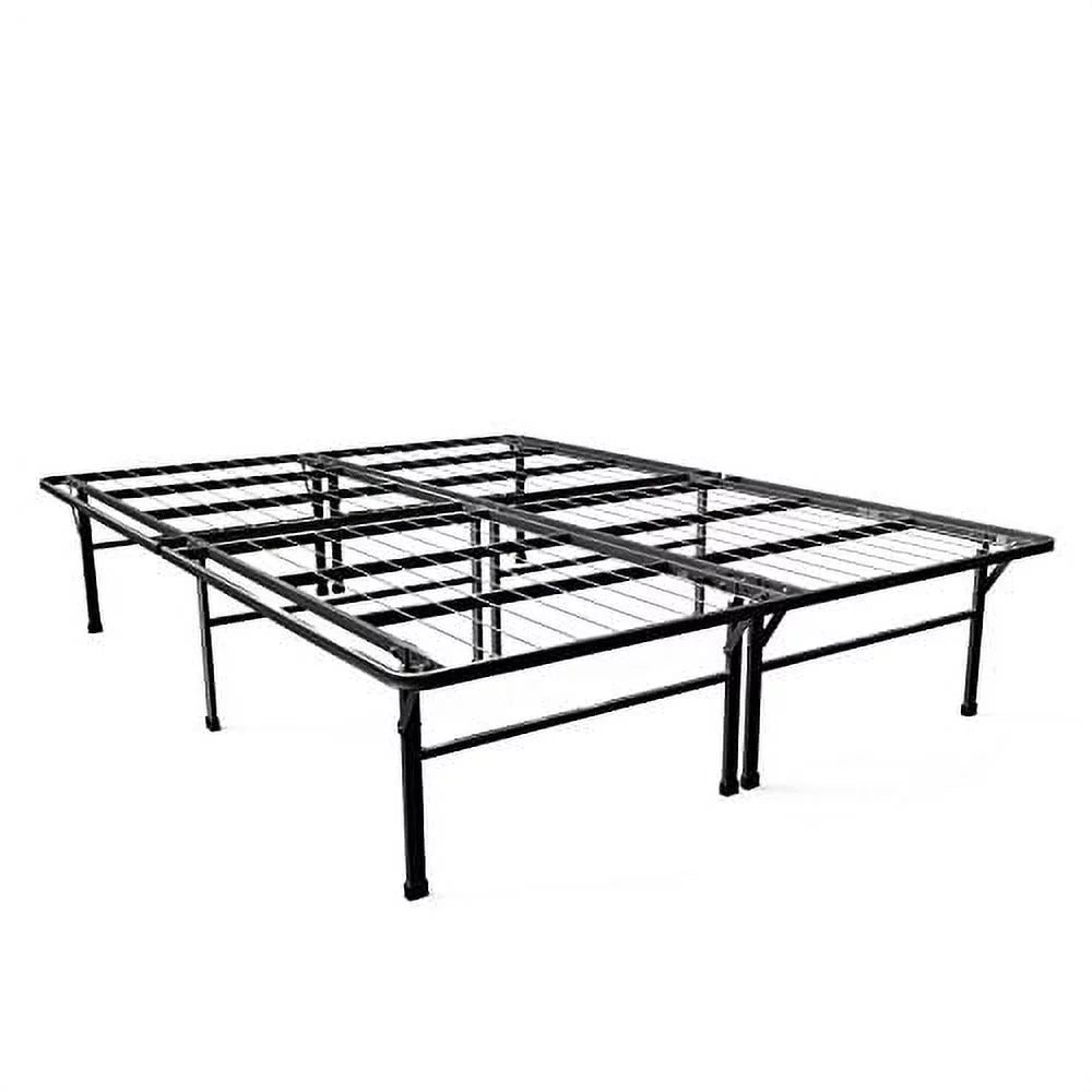 Stylish Zinus Gene 16 Inch SmartBase Deluxe Mattress Foundation / 2 Extra Inches high for Under-bed Storage / Platform Bed Frame / Box Spring Replacement / Strong, Sturdy / Quiet Noise-Free, Queen