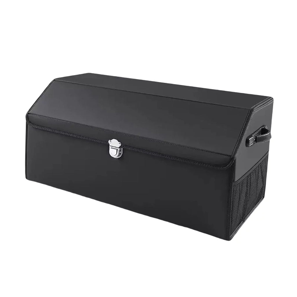 Stylish Car Trunk Organizer Dustproof with Handles Foldable Car Storage Box Bin for Cars L