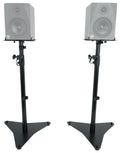 Rockville RVSM5 Pair Studio Monitor Bookshelf Speaker Stands w/Adjustable Height