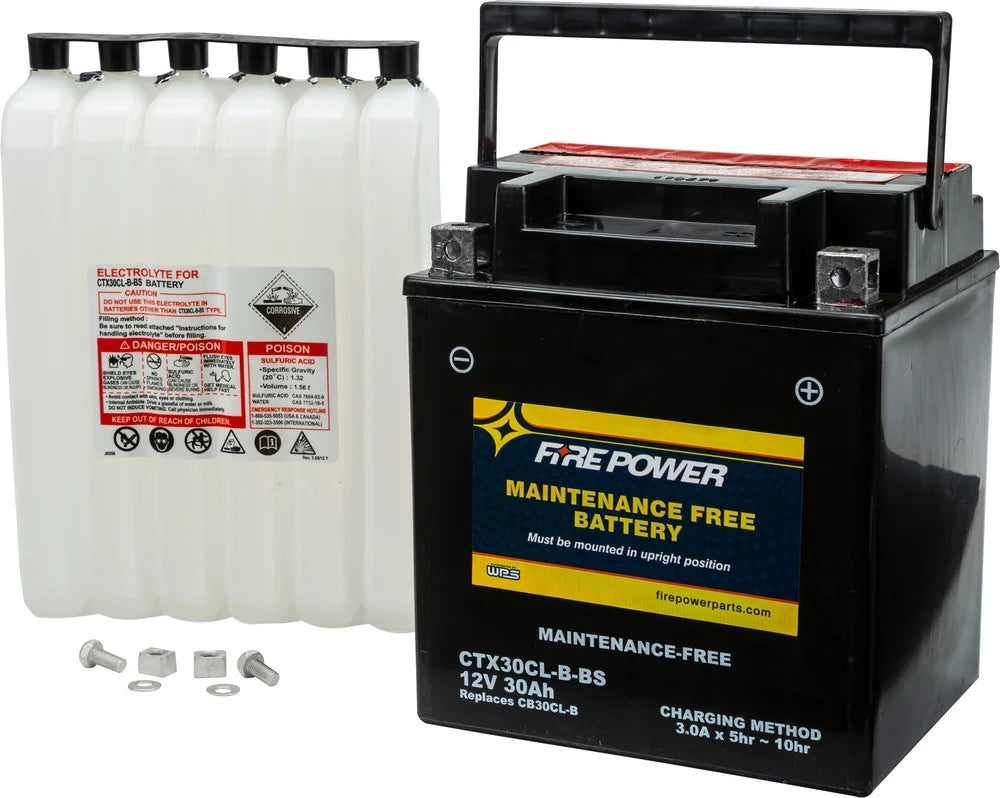 Stylish Fire Power Maintenance Free Battery CTX30CL-B-BS Compatible With Sea-Doo RXP 155 2007-2008