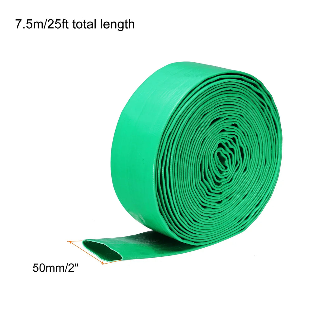 Backwash Hose 2" Dia 25ft 0.3MPa High Pressure PVC Reinforced Discharge Hoses for Swimming Pool - Exclusive Design