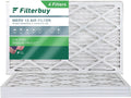 Filterbuy 14x24x1 MERV 13 Pleated HVAC AC Furnace Air Filters (4-Pack) - Exclusive Design