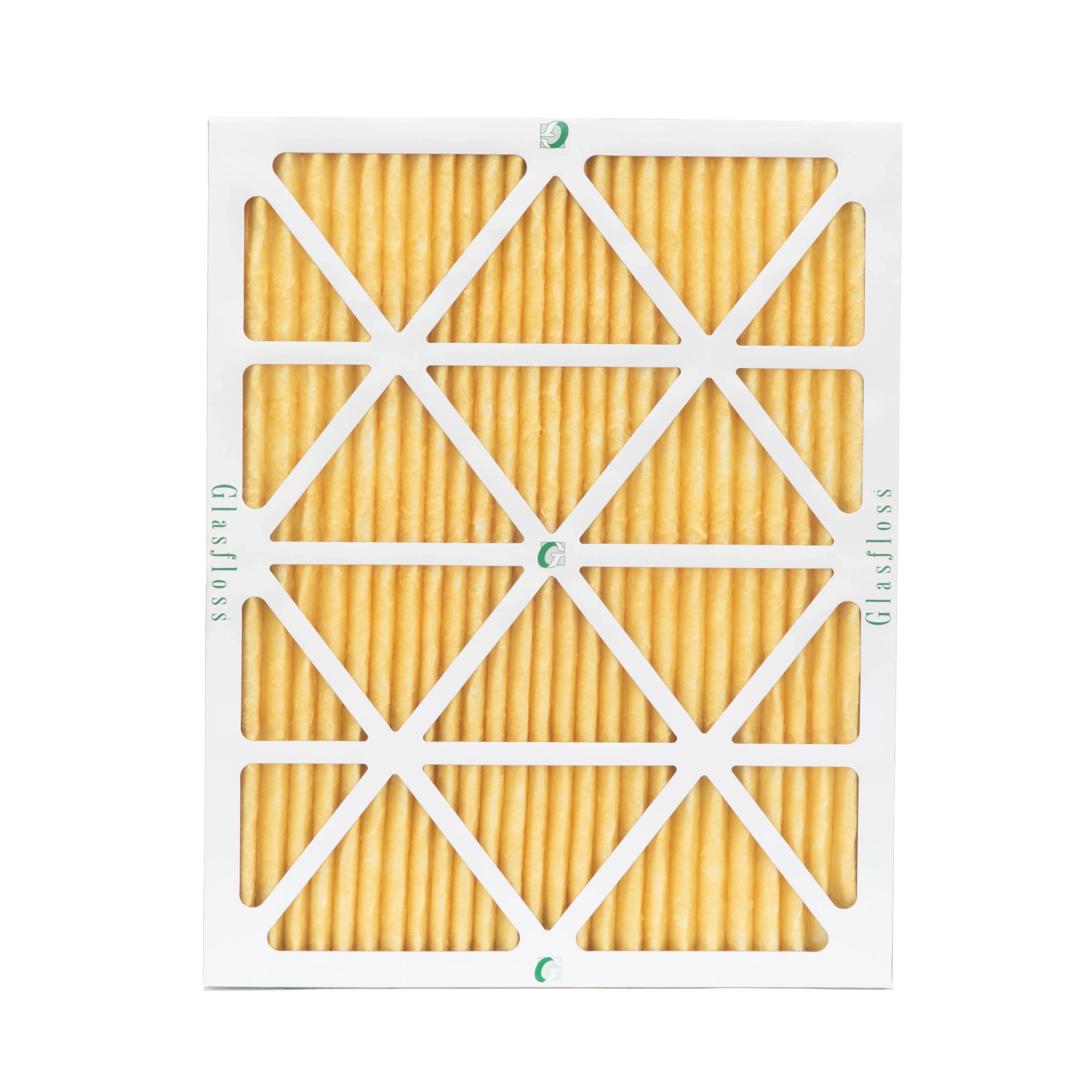 6 Pack of 14x20x1 MERV 11 Pleated Air Filters by Glasfloss. Actual Size: 13-1/2 x 19-1/2 x 7/8