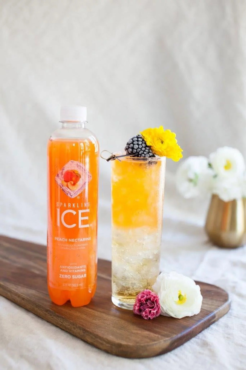 Sparkling IceÂ® Naturally Flavored Sparkling Water, Peach Nectarine 17 Fl Oz, (Pack of 12)