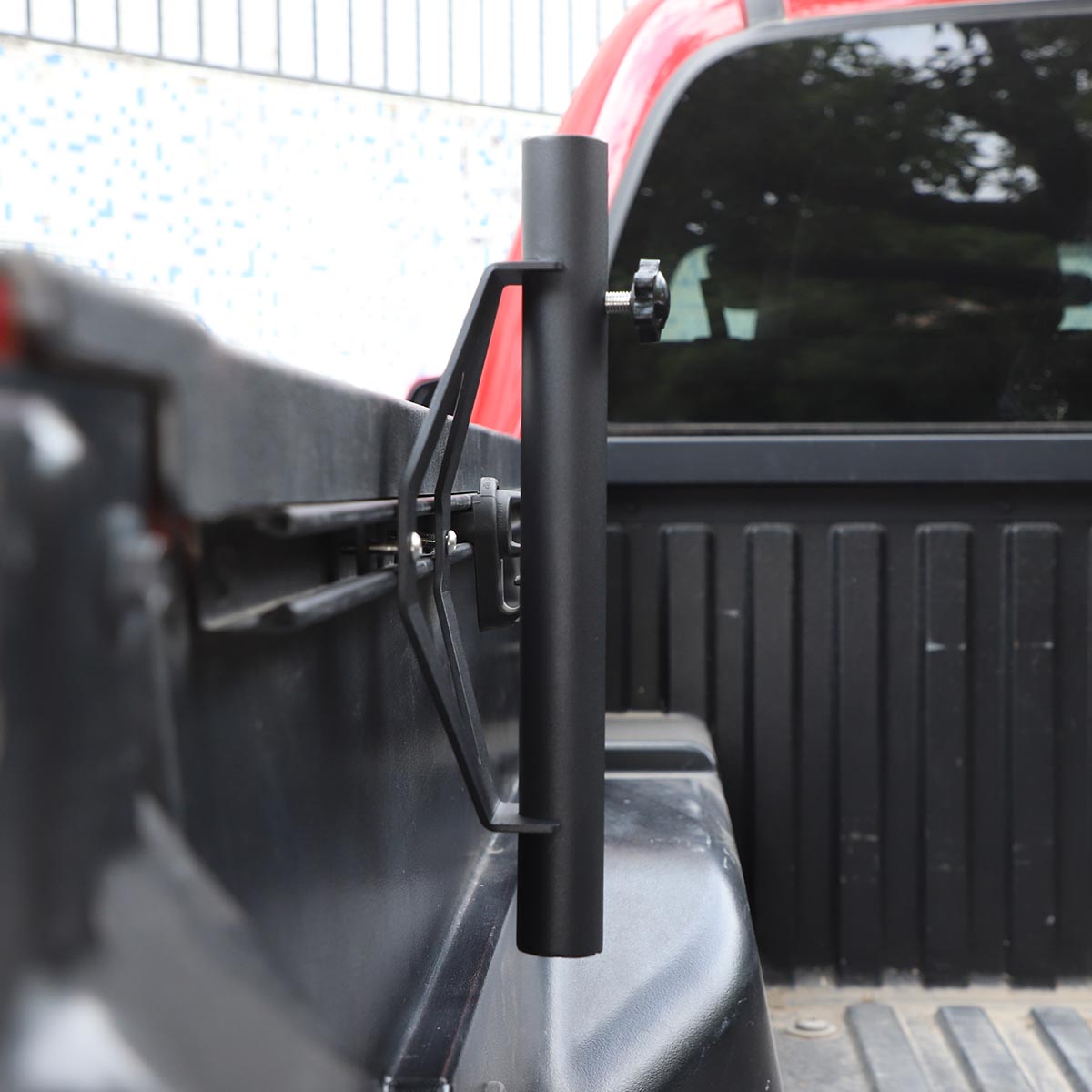TINKI Truck Flag Pole Mount Holder Fit for 2005-2021 Toyota Tacoma/2007-2021 Tundra Bed Rail System