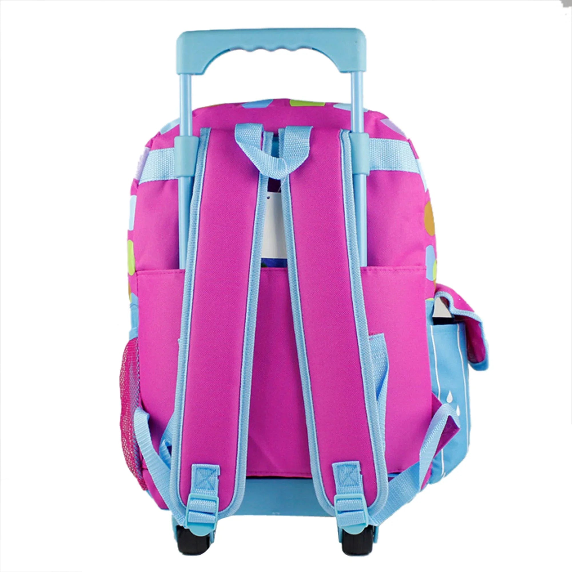 Stylish Pixar's Inside Out Purple and Blue Full Size Rolling Backpack (16in)
