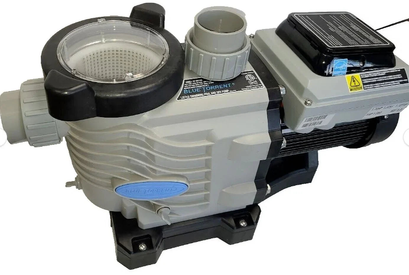 Blue Torrent 2hp Variable Speed Swimming Pool Pump with 2" Unions, Adjustable Stand for Retrofit 3yr Warranty - Exclusive Design