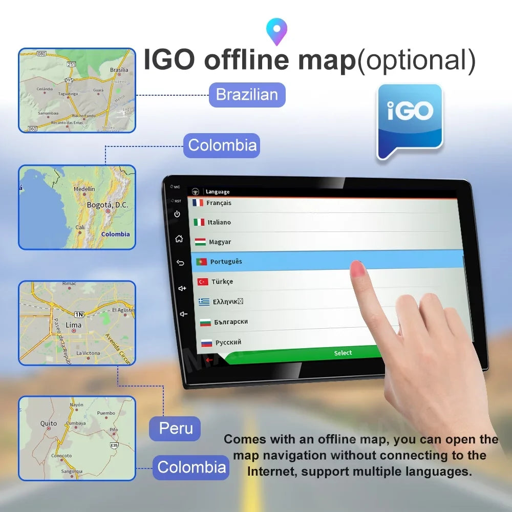 For Ford Mustang 2010-2014 10.1" Android 11 Car Radio Stereo Carplay GPS Navi 2G+32G