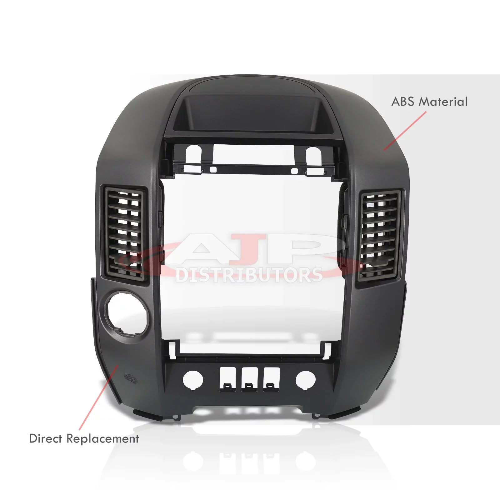 For 2004-2006 Nissan Titan Armada Center Console Instrument Panel Lid Dashboard Radio AC Control Bezel Finisher Clips w/o Speaker (Gray) - XE SE A60 WA60 05 - Exclusive Design