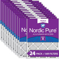 16x25x1 (15_1/2x24_1/2) Pleated MERV 8 Air Filters 24 Pack - Exclusive Design