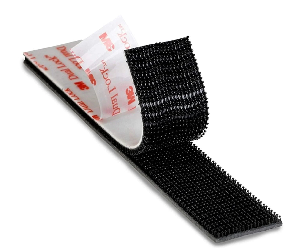 Stylish 3m Reclosable Fastener,1 in W,Black SJ3550CF