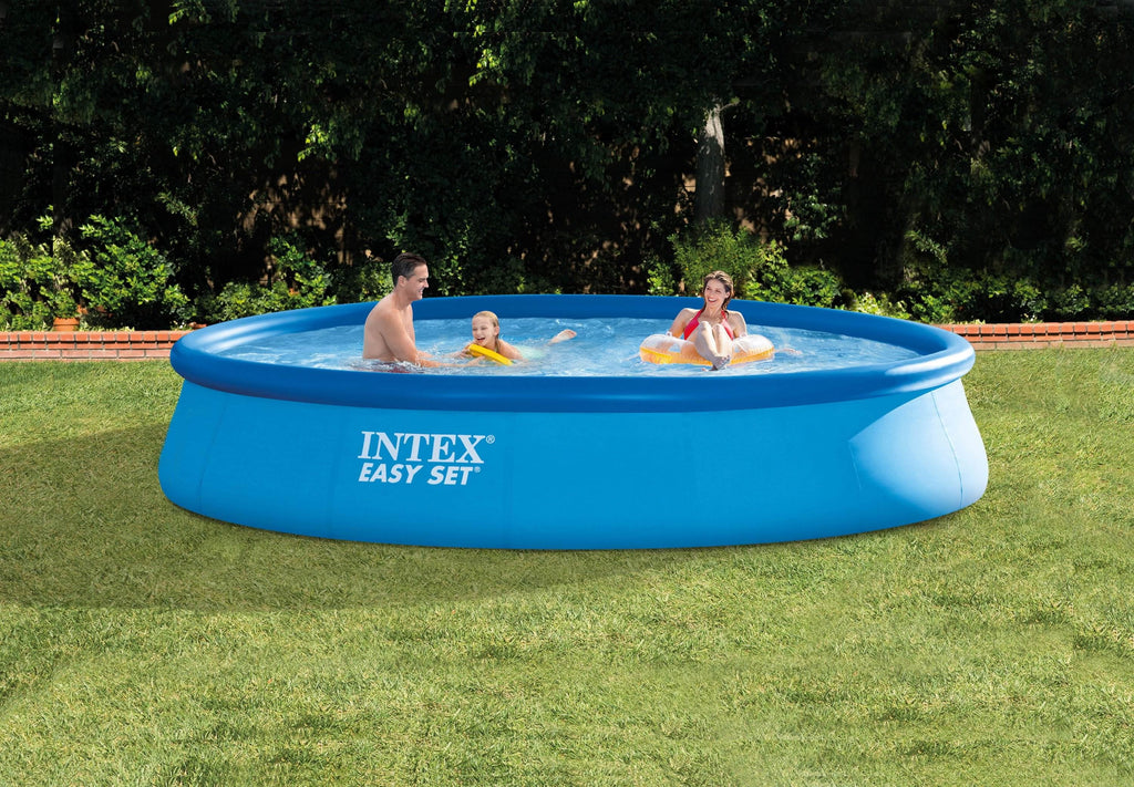 Intex 13' x 32" Easy Set Inflatable Outdoor Pool with Filter Pump & Cover - Exclusive Design