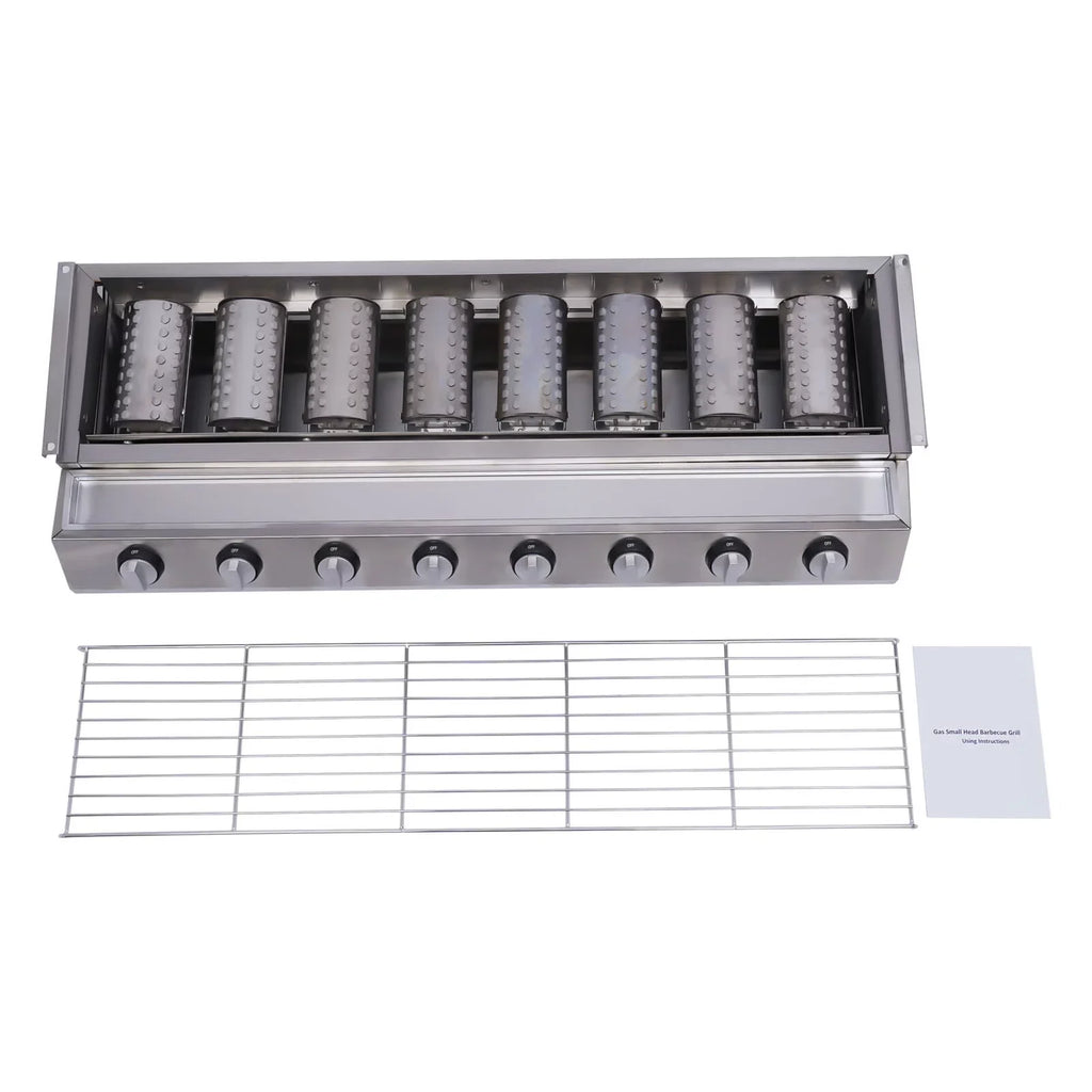 YIYIBYUS BBQ Grill Gas Barbecue Grill for Home Patio Garden Party Picnic, Stainless Steel - Exclusive Design