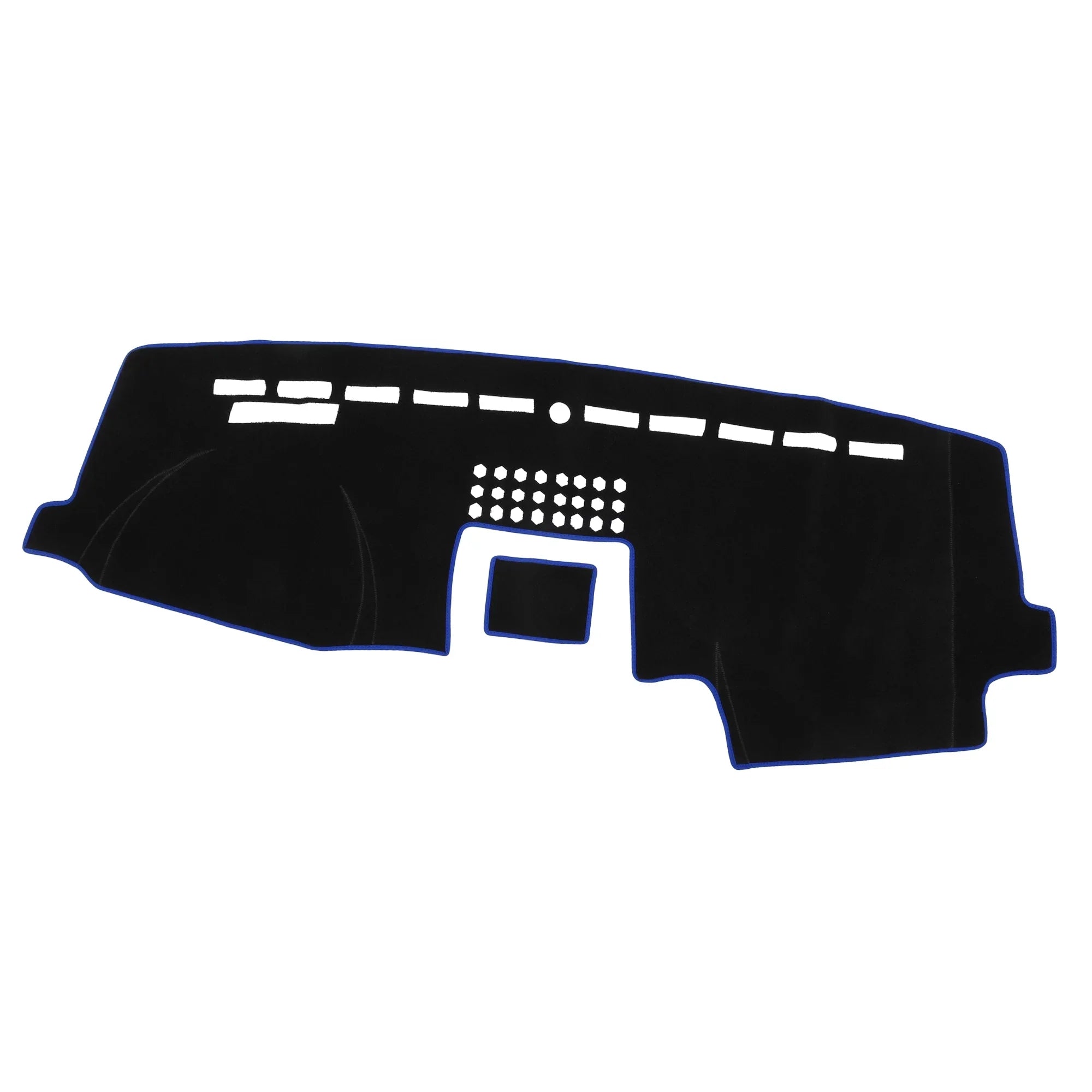 Unique Bargains Car Center Console Dashboard Cover Mat for Ford F150 2015-2020 Protective Polyester Black Blue