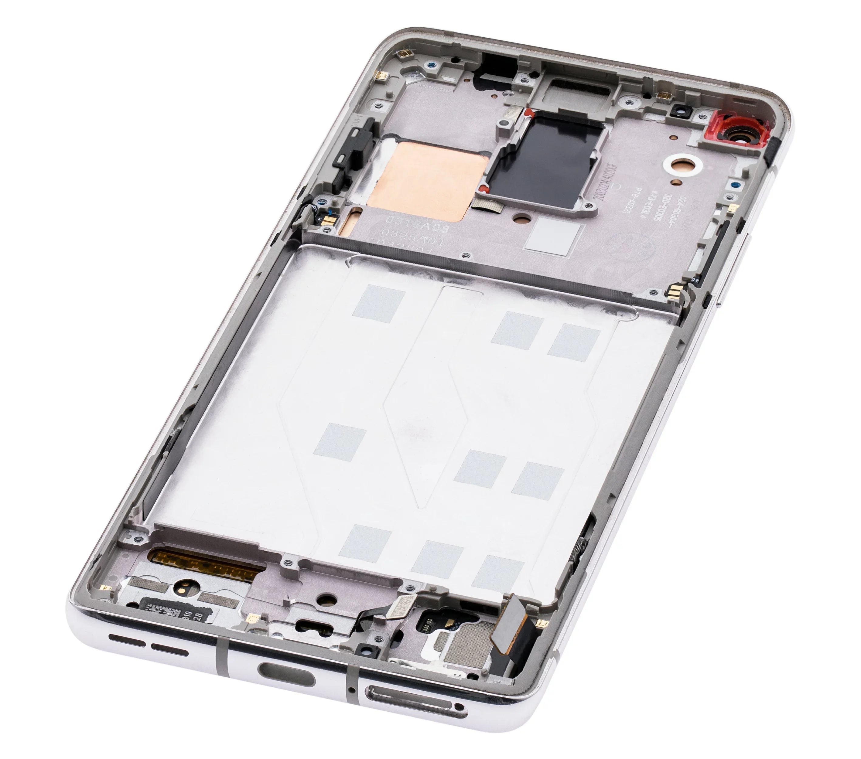 Stylish Replacement OLED Assembly With Frame Compatible For OnePlus 8 / 5G (Non-Verizon 5G UW Frame) (Refurbished) (Polar Silver)