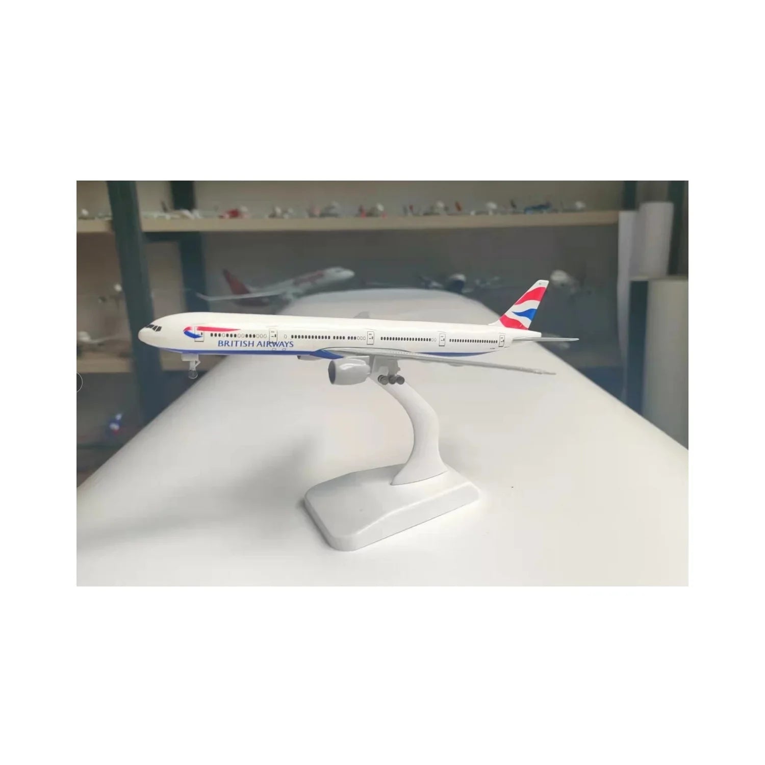 Stylish British Airways Airbus A380 Replica Toy Model with Stand Diecast Alloy with ABS plastic parts