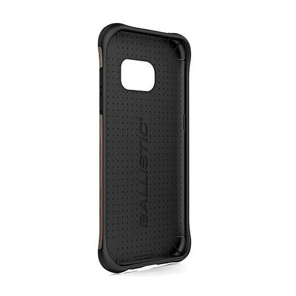 Stylish Ballistic Case Co. UT1689-B20N Samsung Galaxy S7 edge Urbanite Select Case, Black/Dark Ash Wood