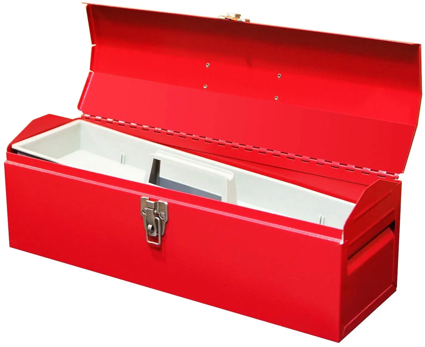 BIG RED 19" Hip Roof Style Portable Steel Tool Box for Storage Organizer,Red,W101TB