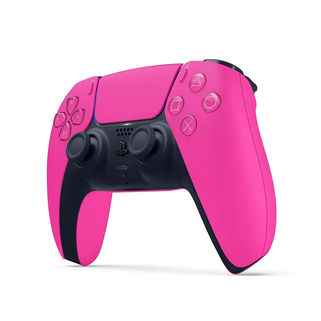 Sony Playstation 5 Disc Version (Sony PS5 Disc) with Extra Nova Pink Controller, Black PULSE 3D Headset and Dual Charging Station Bundle - Exclusive Design