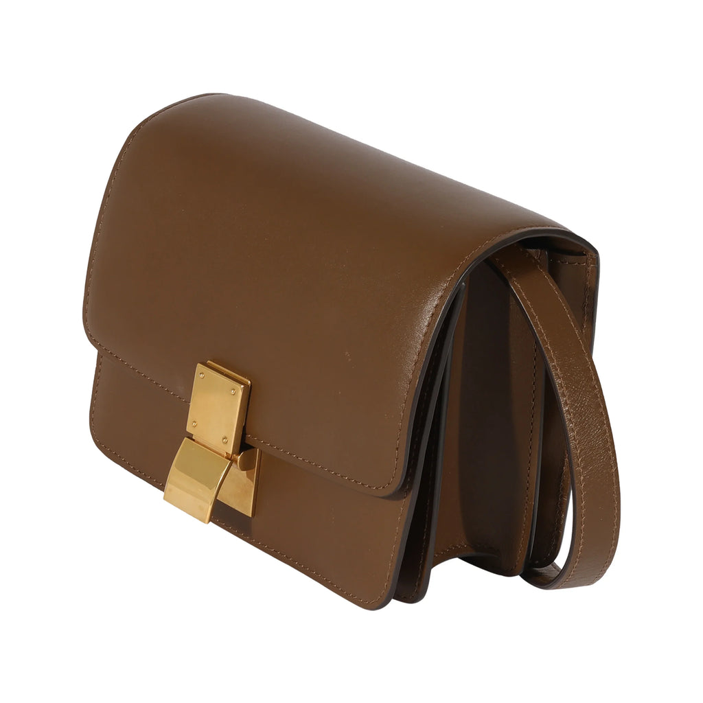 Celine Brown Smooth Leather Small Box Bag Pre-Owned - Exclusive Design