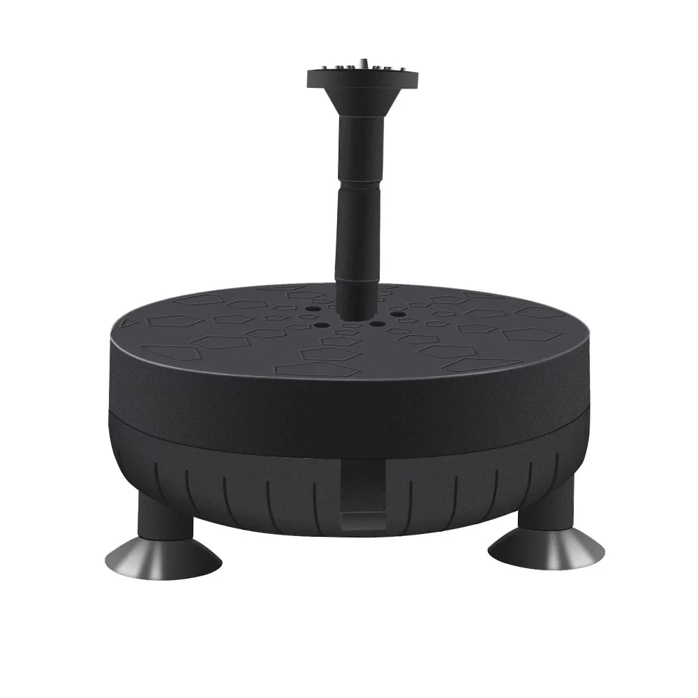 Htovila Solar Fountain Pump for Birdbath 3.5W Solar Powered Brushless Submersible Water Pump Built-in Battery LED for Patio Garden Pond Pool - Exclusive Design