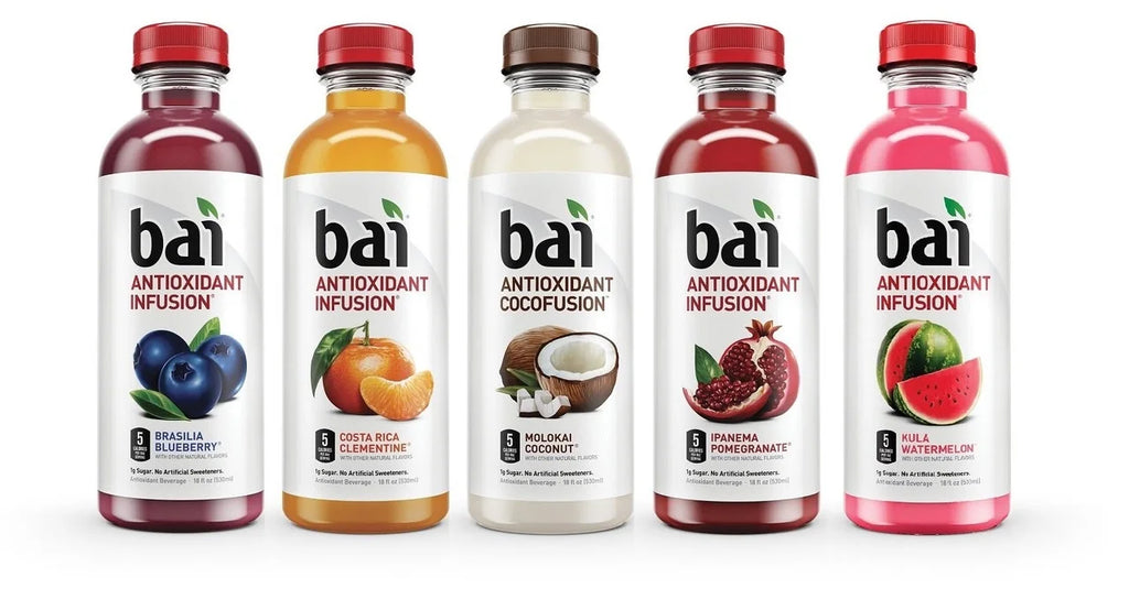 Stylish Bai Antioxidant Infused Beverage Variety Pack 18 oz Bottle, 15/Carton