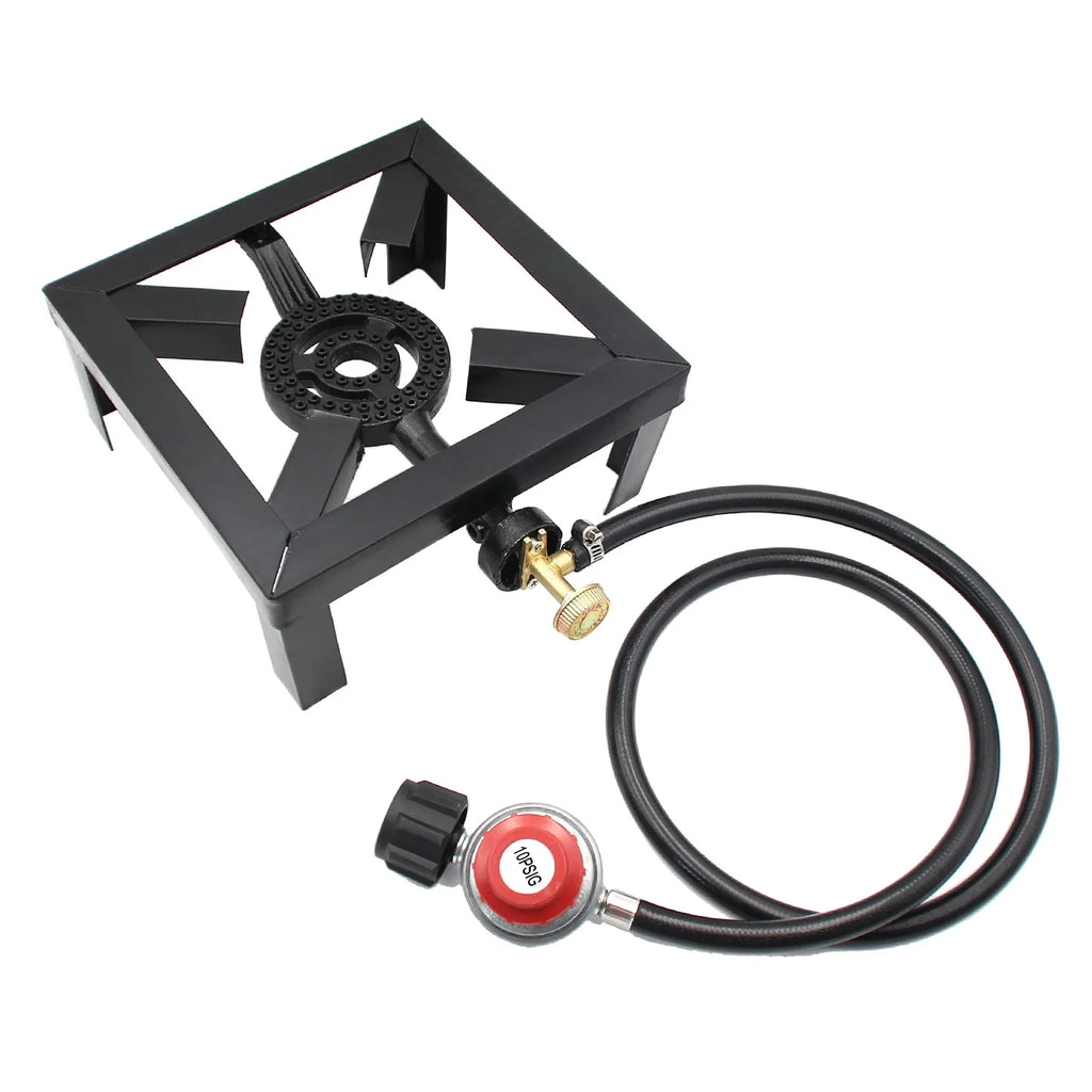 Andoer Portable Fire Control Stove, 8KW Gas Boiling Ring Cast Iron Cooker - Exclusive Design