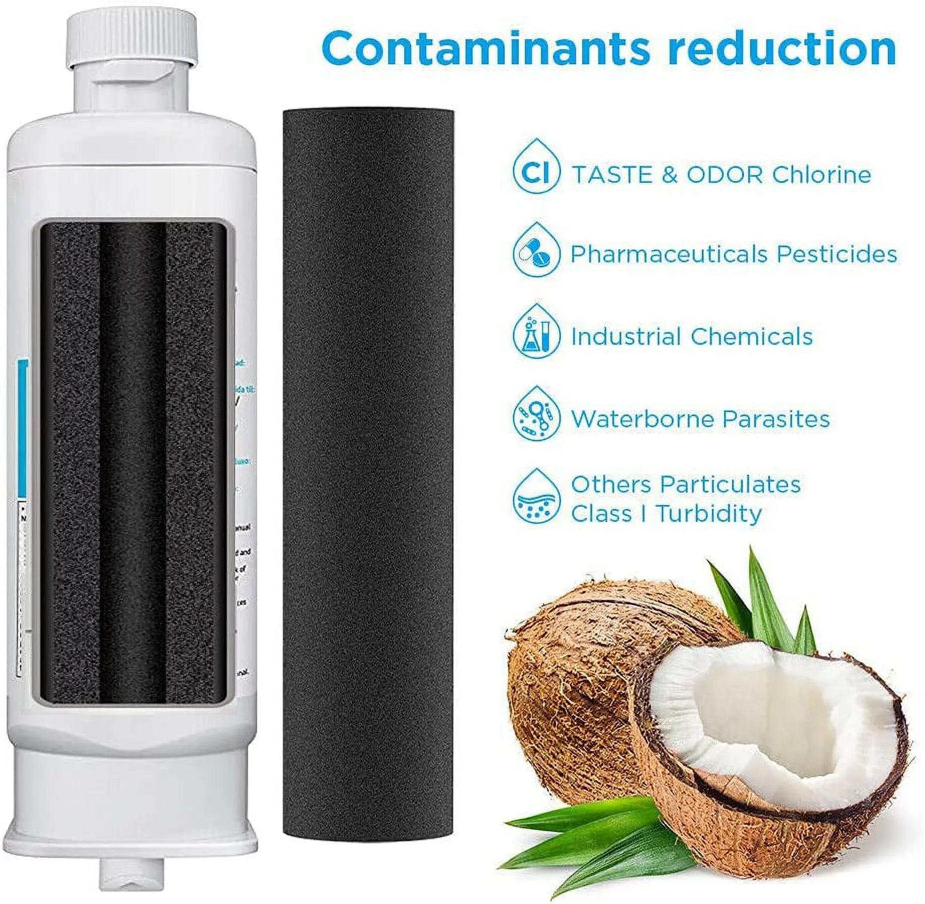 Samsumg DA97-17376B DA9717376B Refrigerator Water Filter Replacement for HAF-QIN/EXP, HAF-QIN RF23M8070SG,3-Pack (Packaging May Vary) - Exclusive Design