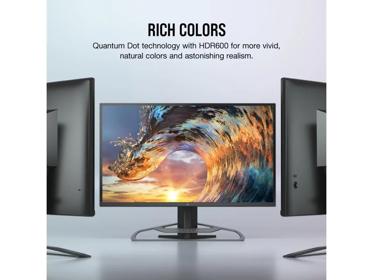 Stylish CORSAIR XENEON 32UHD144 32-Inch IPS UHD (3840 x 2160), FreeSync Premium, G-Sync, 144Hz Refresh Rate, DisplayHDR600 Gaming Monitor