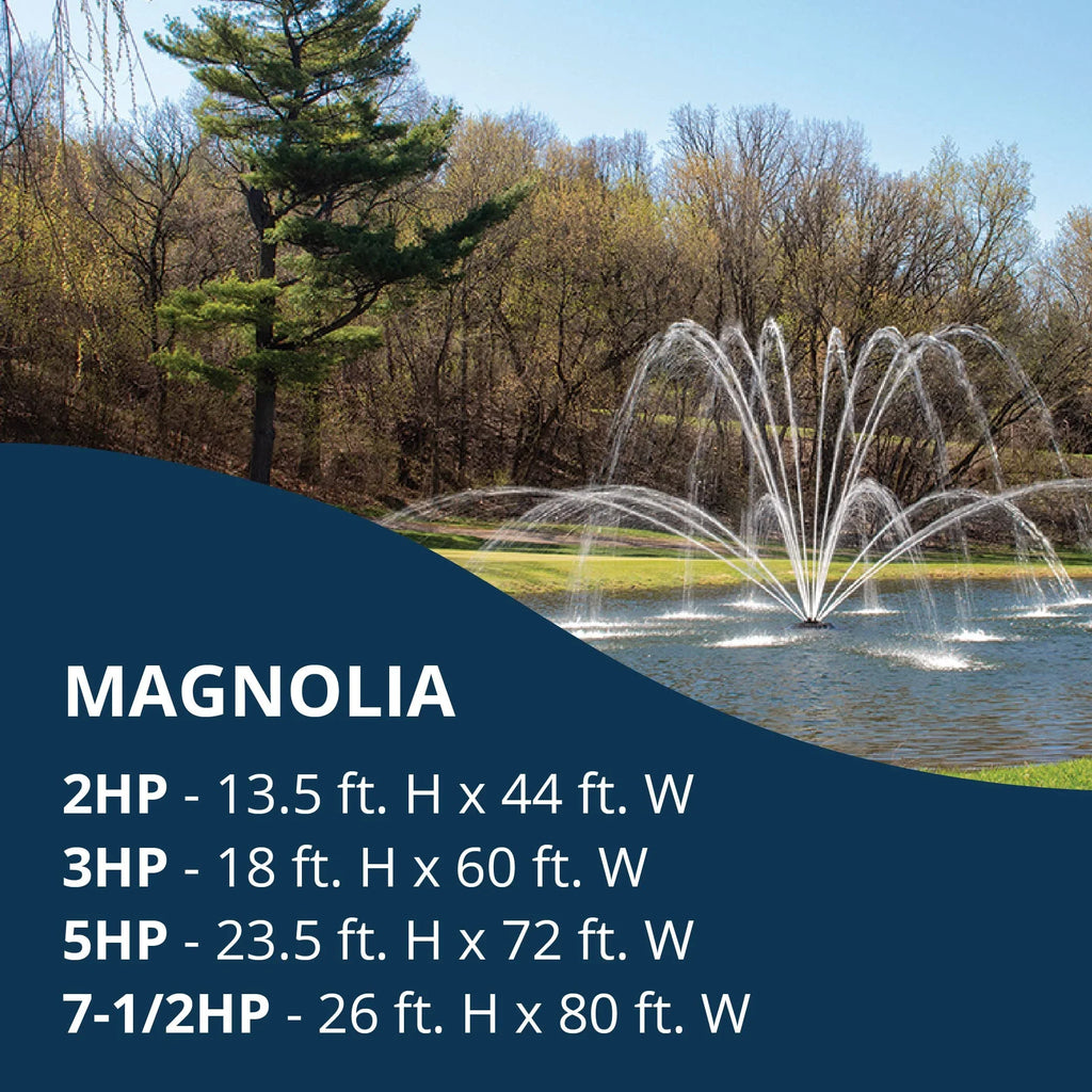 Kasco J Series 2 , 3 , 5 & 7-1/2 Magnolia Premium Fountain Nozzles Only (Fountain not Included) - Exclusive Design
