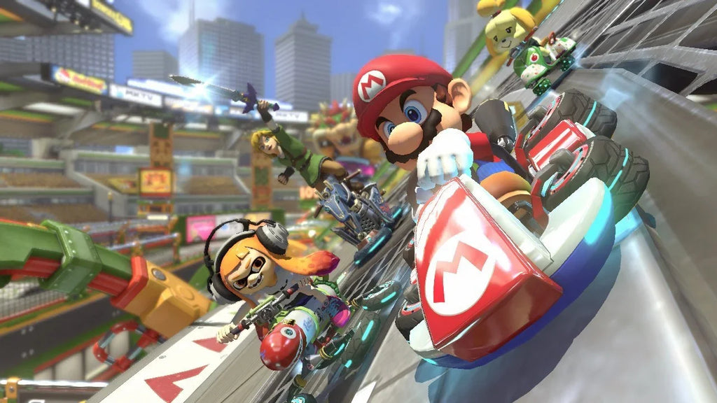 Mario Kart 8 Deluxe Game and Game Caddy