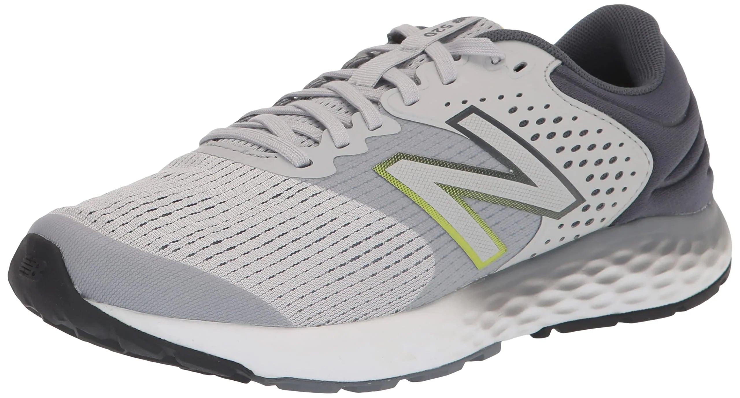 New Balance Men's 520 V7 Running Shoe, Gray/Gray/Hilite, 12