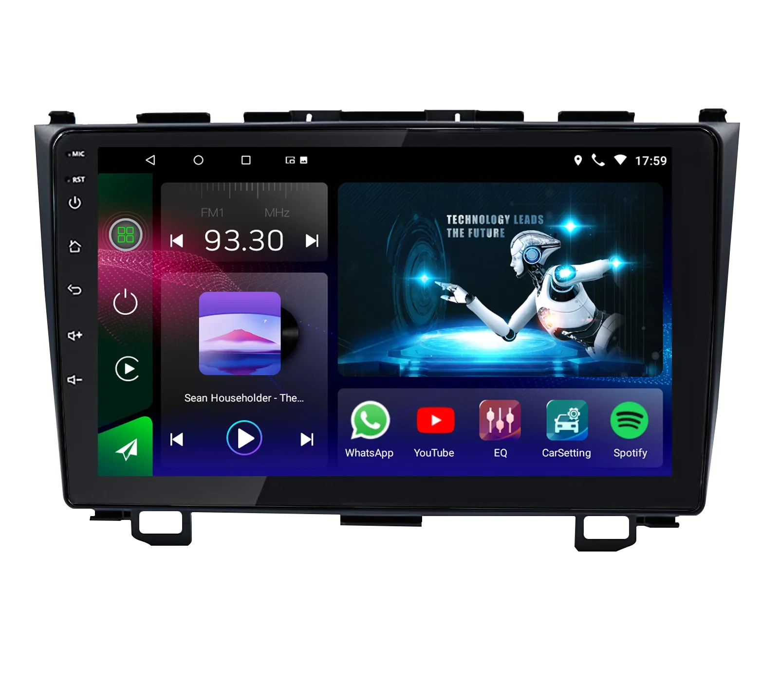 JMANCE Car Stereo for Honda CR-V 2007-2011 with Apple Carplay & Android Auto 9 inch Touch Screen GPS Mutimedia Player