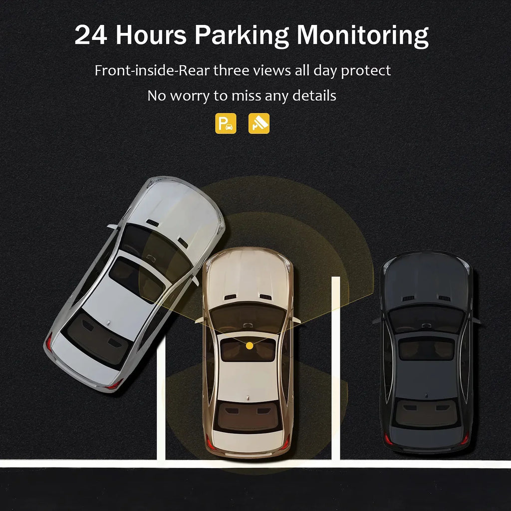 Hot Sale!!! 2 Channel Dual Dash Cam Infrared Night Vision, Front and Rear Inside1080P Dash Camera for Cars Dashcam, Two Way Car Camera with IR Night Vision Loop Recording G-Sensor Parking Monitor