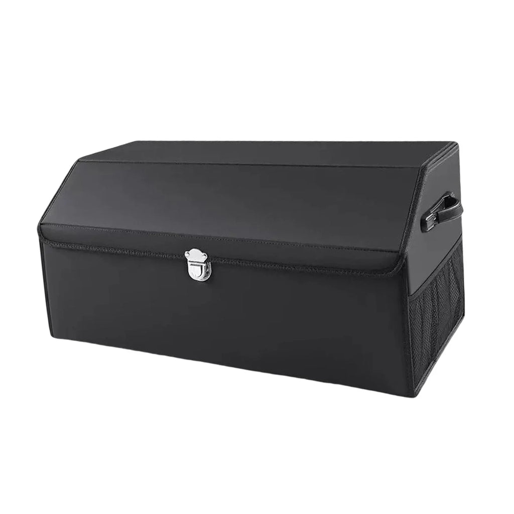 Stylish Car Trunk Organizer Dustproof with Handles Foldable Car Storage Box Bin for Cars L
