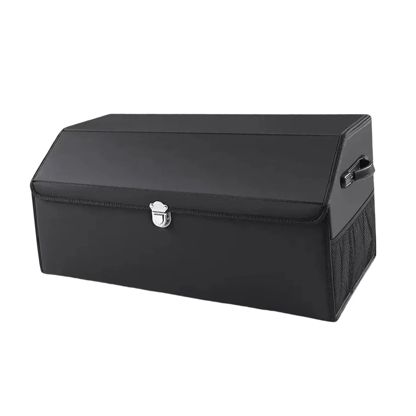 Stylish Car Trunk Organizer Dustproof with Handles Foldable Car Storage Box Bin for Cars L