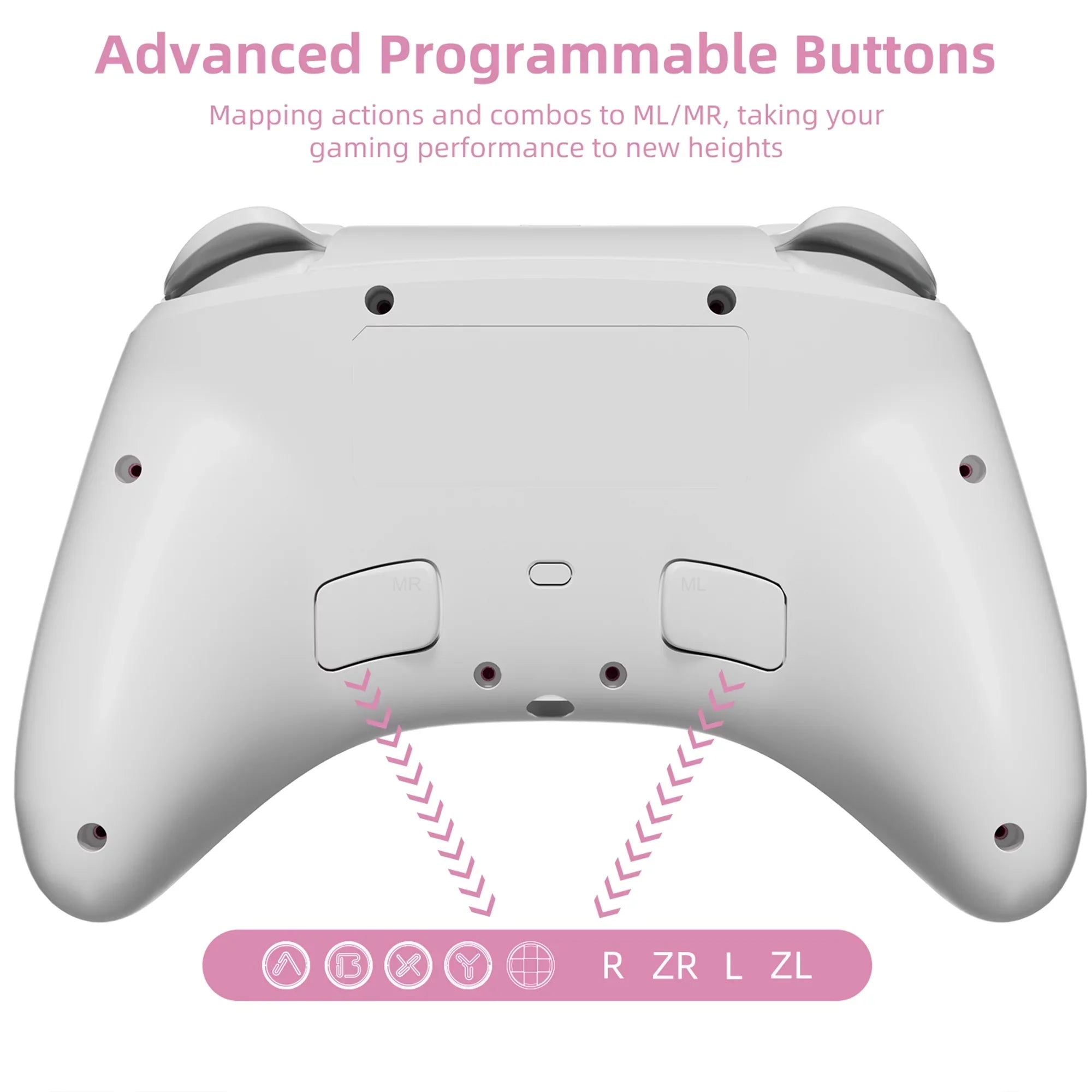 PokÃ©mon Violet Game Disc and Upgraded Switch Pro Controller for Nintendo Switch/OLED/Lite, Wireless Switch Remote for PC/IOS/Android/Steam Pink