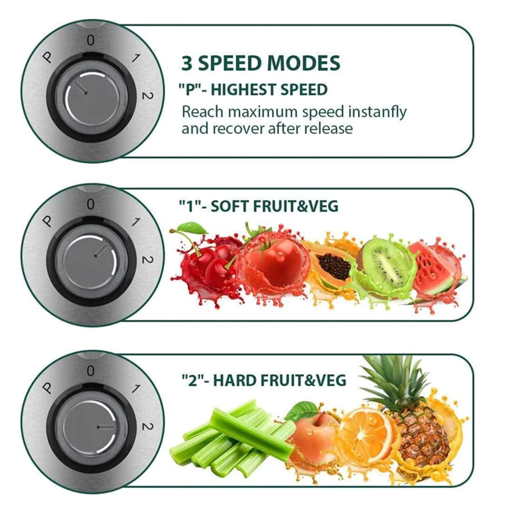 Stylish Koios Centrifugal Fruit & Vegetable Juicer w/ Extra Wide Feed Chute, Black