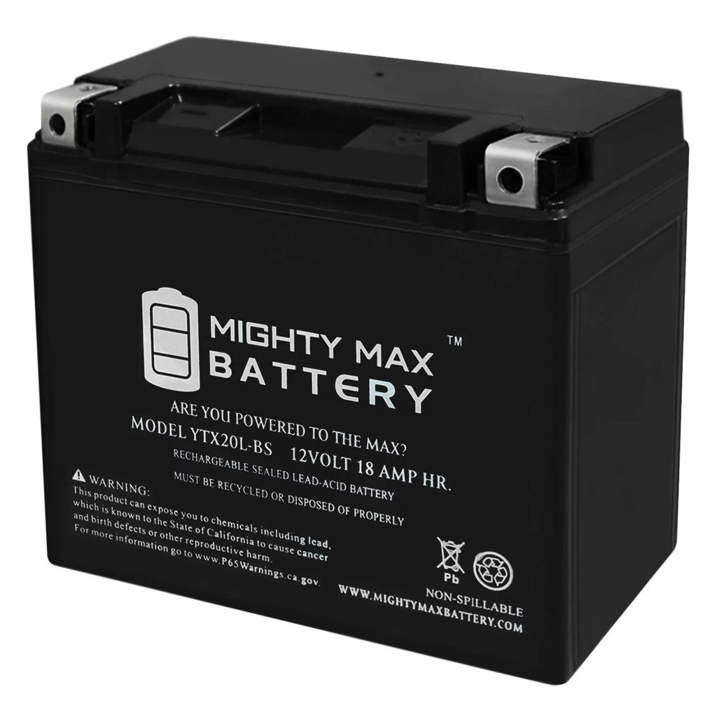 YTX20L-BS Battery Replacement for Jetski ATV Motorcycle - Exclusive Design