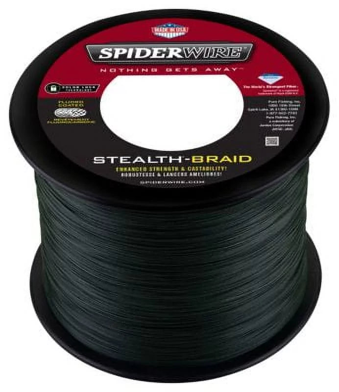 SpiderWire StealthÂ® Superline, Moss Green, 8lb | 3.6kg Fishing Line