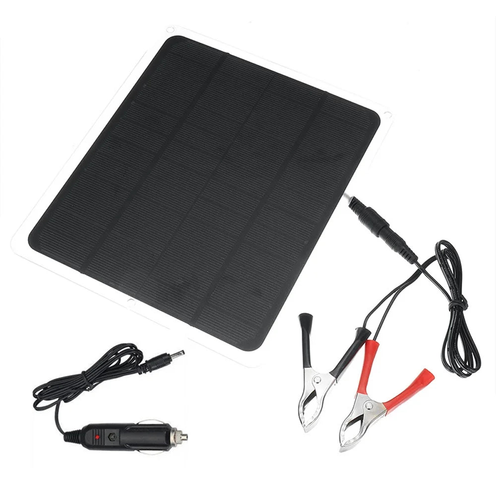 Stylish moobody 20W Removable Solar Panel, Portable Solar Power Recharger for Camping Hiking Car Light Fan