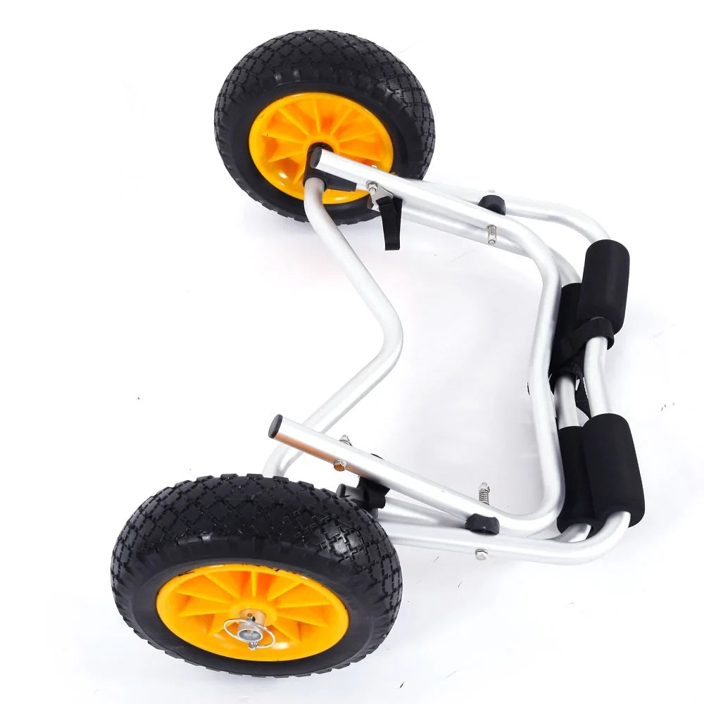 Stylish Ktaxon Aluminum Alloy Canoeing Trailer Cart Kayak Dolly Boat Canoe Trolley with Wheels
