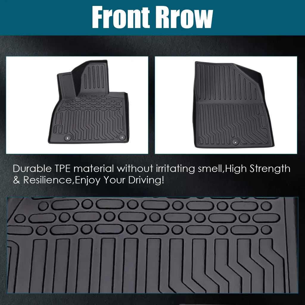 Stylish moobody Floor Mats,Bucket Center Telluride Bucket Console Floor 2020-2023 Kia Telluride Car Dazzduo Floor Telluride