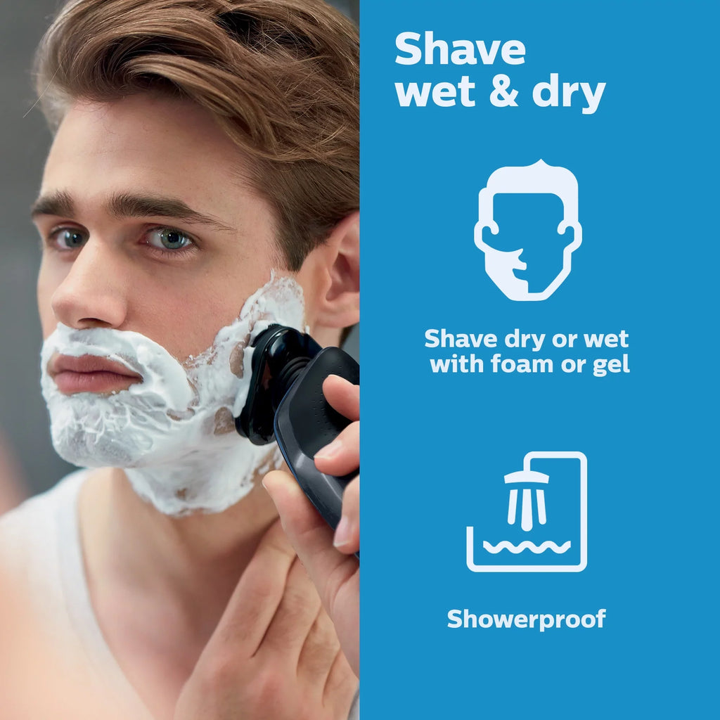 Philips Norelco 5100 Rechargeable Wet/Dry Electric Shaver S5210/81 - Exclusive Design