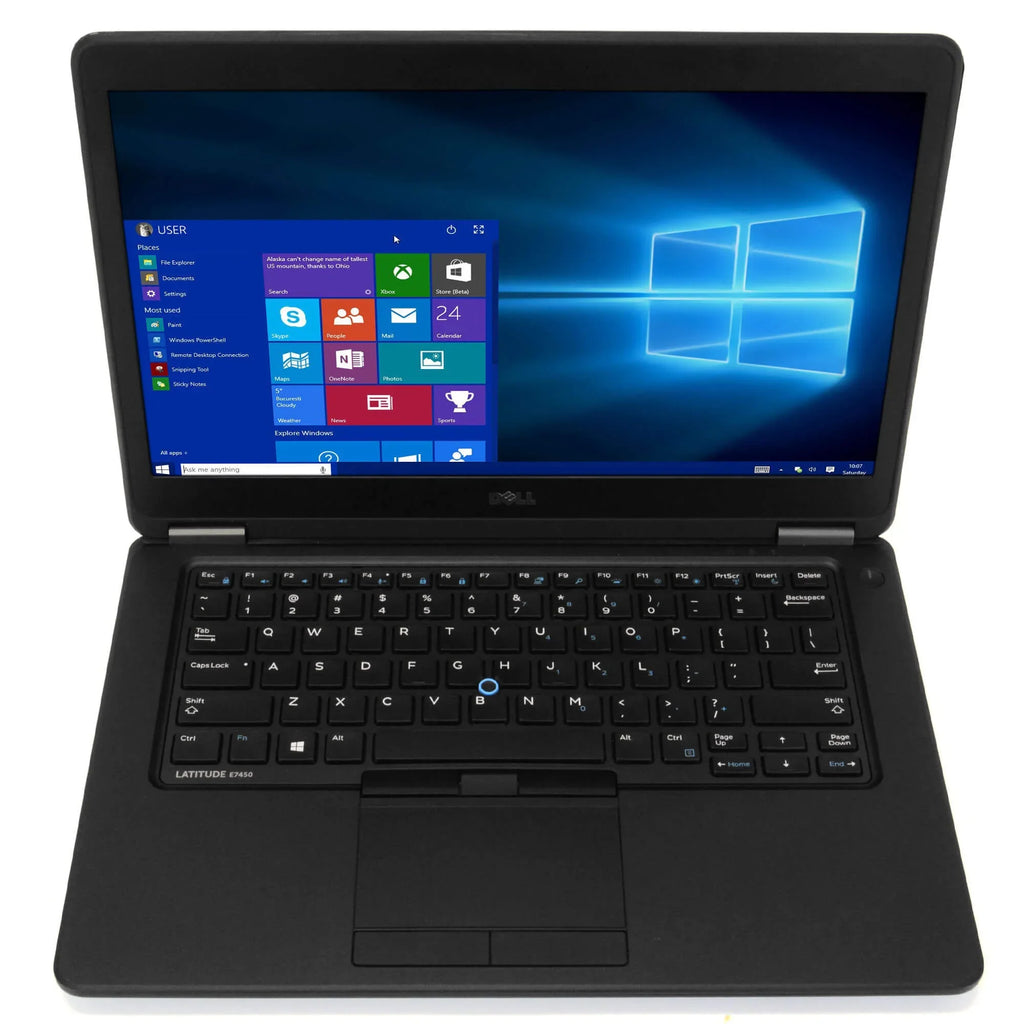 Stylish Restored E7450 Laptop Computer, 2.90 GHz i5 Dual Gen 5, 8GB DDR3 RAM, 256GB SSD Hard Drive, Windows 10 Professional 64 Bit, 14" Screen (Refurbished)