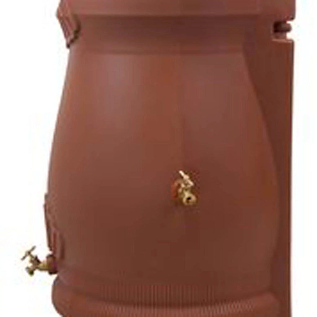 Good Ideas Rain Wizard 50 Gallon Rain Barrel Water Collector Urn, Terra Cotta - Exclusive Design